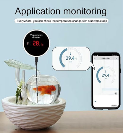 WiFi Refrigerator Thermometer: Digital Fridge Thermometer, LCD Display - Image 3