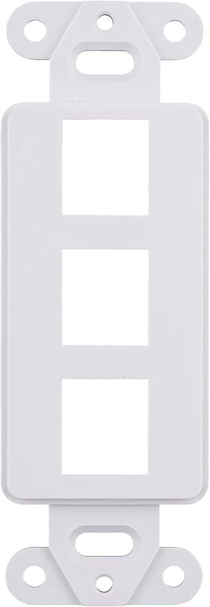 10 Pack Keystone Wall Plate 3 Port, Cat6 Cat5, Home & Office Installations - Image 5
