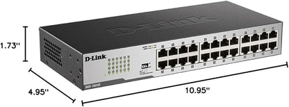 D-Link DGS-1024D, Ethernet Switch, 24 Port Gigabit Unmanaged Fanless Network - Image 6