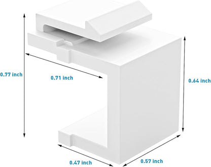 50-Pack Blank Keystone Jack Inserts - Image 5