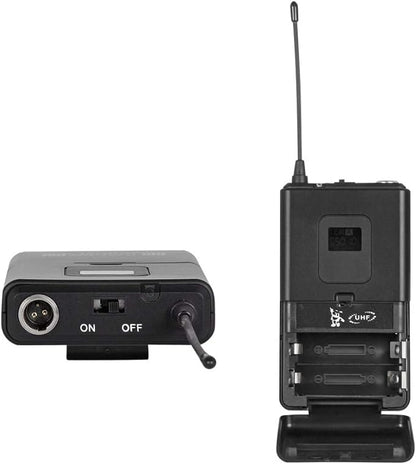 wenwen Wireless Microphone System Pro Audio 8 Channel UHF 8 Lavalier Bodypacks - Image 8