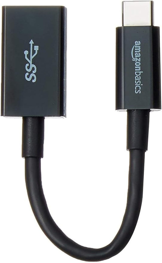 Amazon Basics USB 3.1 USB-C to USB-A Female Adapter Cable Converter, 5Gbps by AmazonBasics