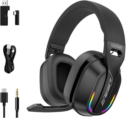 2.4GHz Wireless Gaming Headset for PC, Switch by MZYMI