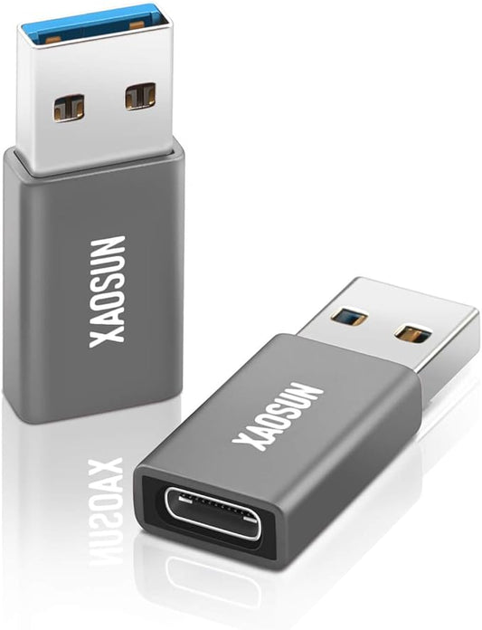 XAOSUN USB C Female to USB Male Adapter, 3.1 USB A to C Adapter, One-Sided by XAOSUN