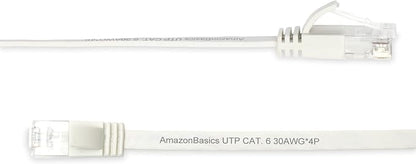 Amazon Basics Cat 6 Ethernet RJ45 10Gbps Flat Network Cable, 100ft Snagless - Image 2