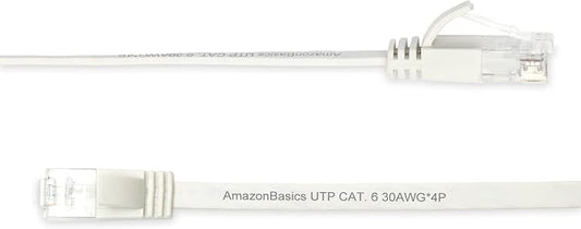 Amazon Basics Cat 6 Ethernet RJ45 10Gbps Flat Network Cable, 100ft Snagless - Image 2