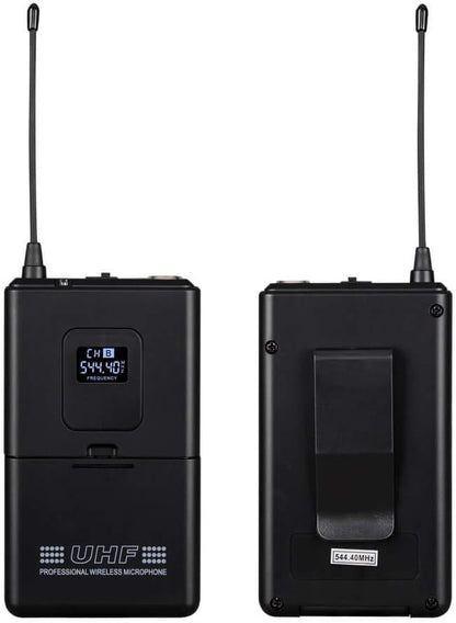 wenwen Wireless Microphone System Pro Audio 8 Channel UHF 8 Lavalier Bodypacks - Image 4