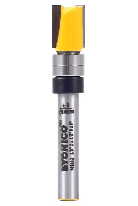 YONICO Router Bits Pattern Bit Flush Trim 3/8-Inch Diameter 1/4-Inch Shank by Yonico