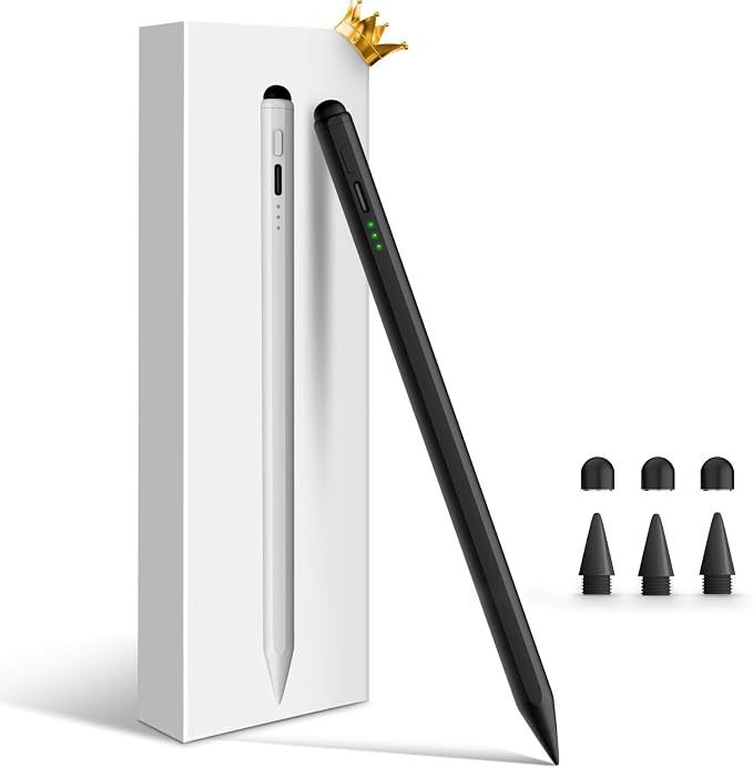 Stylus Pen for iPad, Dual-Tip 13 mins Fast Charge Pencil for Apple, Palm by StylusHome