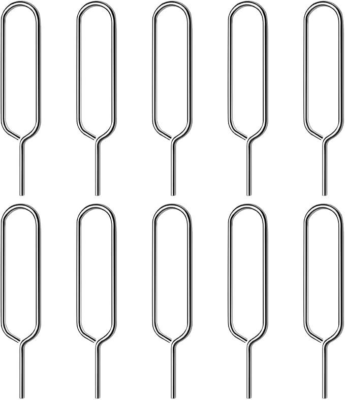Stainless Steel Sim Card Tray Pin Eject Removal Tool Needle Opener 10 Pack - Image 2