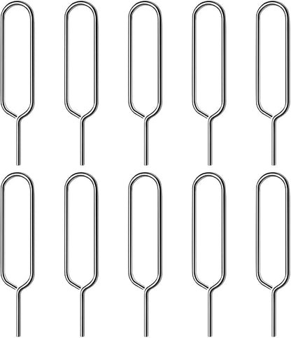 Stainless Steel Sim Card Tray Pin Eject Removal Tool Needle Opener 10 Pack - Image 2