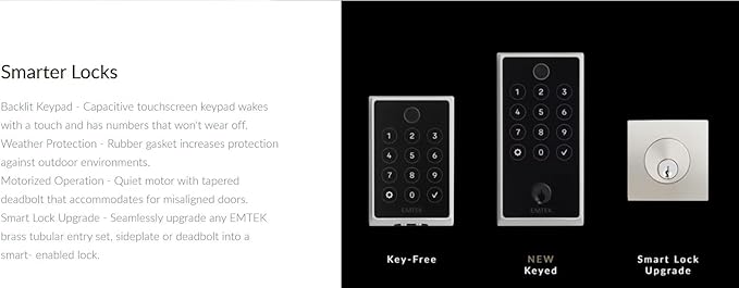 Emtek EMP21211US10B Empowered 2 Electronic Touchscreen/Fingerprint Key Free - Image 4