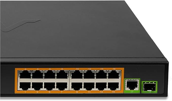 BV-Tech 16 Ports PoE+ Switch -230W - Image 4