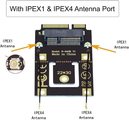 NGFF M.2 Key-A to Mini PCI-E PCI Express Converter Adapter - Image 7
