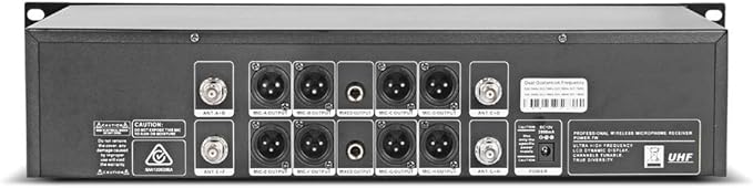WENWEN Wireless Microphone System UHF 8 Channel 8 Lavalier Bodypacks 8 Lapel - Image 4