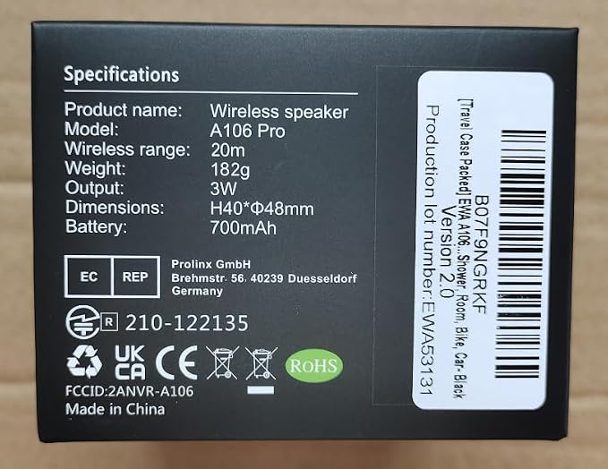EWA Travel Case Packed, A106 Pro Portable Bluetooth Speaker - Image 8