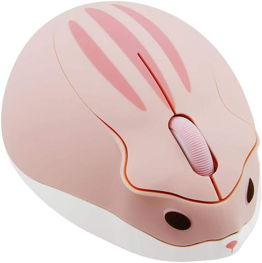 2.4GHz Wireless Mouse Cute Hamster Shape Less Noice Portable Mobile Optical by SHARESUNSHINE