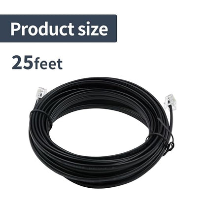 Phone Cable 25 Feet Telephone Line Cord - Image 7