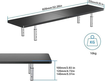 suptek Dual Monitor Stand Riser, Large Monitor Laptop Stand Riser 3 Adjustable - Image 4