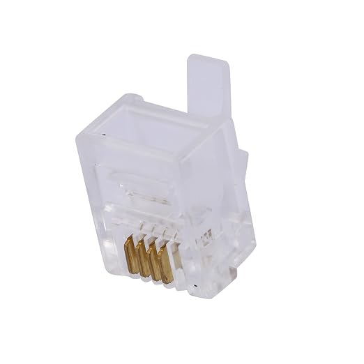 LanSenSu 25 Pack RJ11 Plug 6P4C Phone Modular Telephone Cord Connector Adapter - Image 2