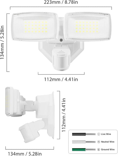 Onforu 32W 3200LM Smart Outdoor Security Light, WiFi Motion Sensor Flood Light - Image 9
