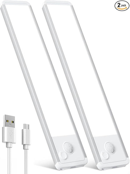 Under Cabinet Rechargeable Lighting: 8 Inch Motion Sensor Dimmable Lights Indoor by Vozuji