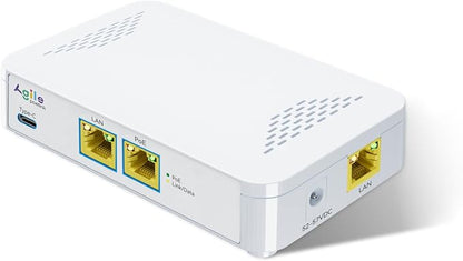 ​PoE to USB C Switch 60W 802.3af/at Compliant, 1 USB-C Port & 1 PoE+ Port & 1 by AgilePoELink