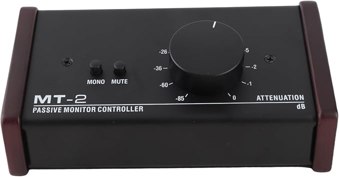 Passive Monitor Controller, Mute Control Large Control Knob Passive Stereo by BONKZEBU