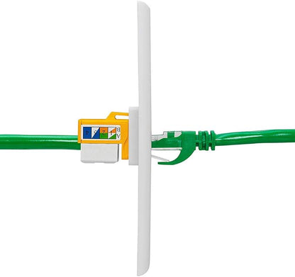 Cmple - RJ45 Keystone Jack 90 Degree Cat6 Keystone Jack Insert Punch Down RJ45 - Image 4