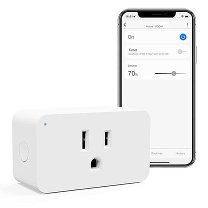 Z-Wave Dimmer Plug 800 Series Zwave Smart Plug，Dimmable Outlet Built-in by Eva%E2%80%98slight