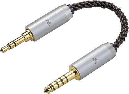 okcsc 4.4MM Male to 3.5MM Male Ultra Short Hifi Audio Cable by okcsc