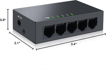 SODOLA 5 Port Gigabit Ethernet Switch|Mini Metal Housing - Image 9