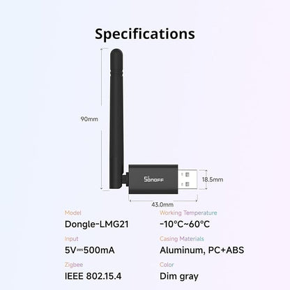 SONOFF Zigbee 3.0 & Thread Dongle Lite | USB Stick Coordinator - Image 6