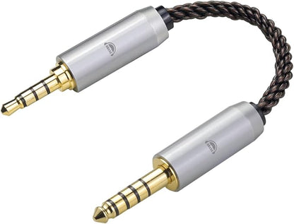 okcsc 4.4MM Male to 3.5MM Pro Male Ultra Short Hifil Male to Male AUX Audio by okcsc