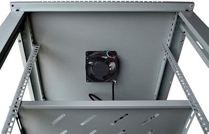 15U Wall Mount Server Rack Cabinet – 19" Network Rack Enclosure, PDU & Shelf - Image 9