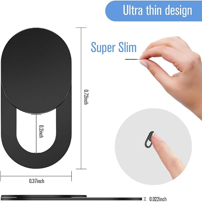 Webcam Cover Slide, Ultra-Thin Laptop Web Camera Cover Compatible - Image 2