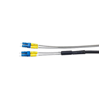 10Gtek 40 Meter LC to LC Outdoor Armored Fiber Patch Cable, Single Mode Duplex - Image 2