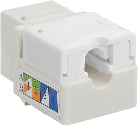 Cmple - RJ45 Keystone Jack 90 Degree Cat5e Keystone Jack Insert Punch Down RJ45 - Image 2