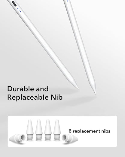 【2Pack】 Stylus Pencil for iPad 2018-2025 A16 11/10/9/8/7/6, iPad mini A17 - Image 8