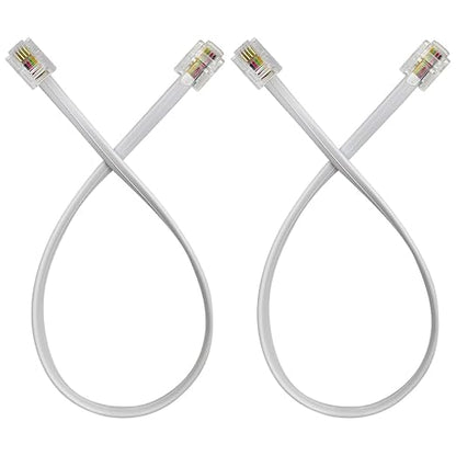 Phone Cable 1 Foot Short Telephone Line Cord by XANHAM