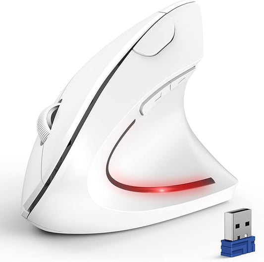 TECKNET Ergonomic Mouse, Wireless Bluetooth Vertical Mouse, 4800 DPI Optical by Tecknet