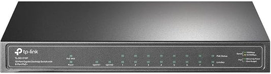 TP-Link 8 Port Gigabit PoE Switch | 8 PoE+ Ports @63W, w/ 1 Uplink Gigabit Port by TP-Link