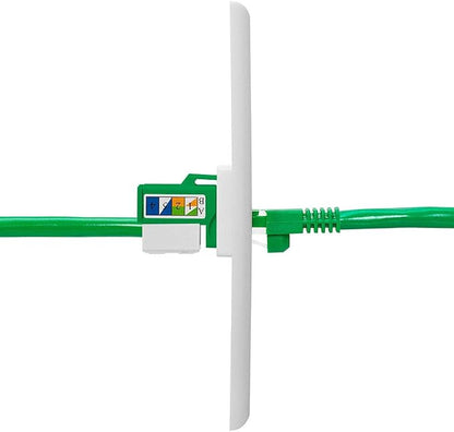 Cmple - RJ45 Keystone Jack 90 Degree Cat5e Keystone Jack Insert Punch Down RJ45 - Image 4