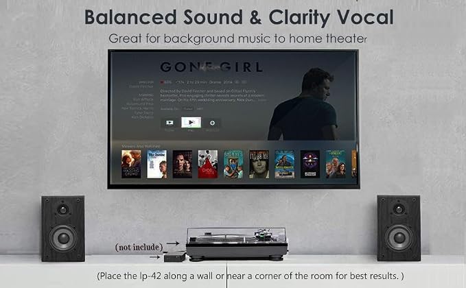LONPOO Passive Bookshelf Speakers, 75W x 2 Classic Wooden Near Field Monitors - Image 2