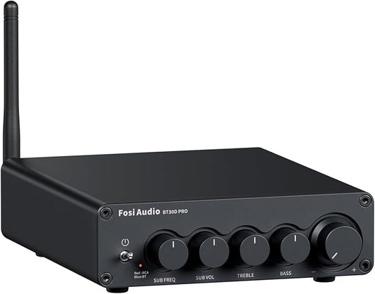 Fosi Audio Bluetooth Subwoofer Amplifier 2.1, BT30D Pro Subwoofer Amp by FosiAudio