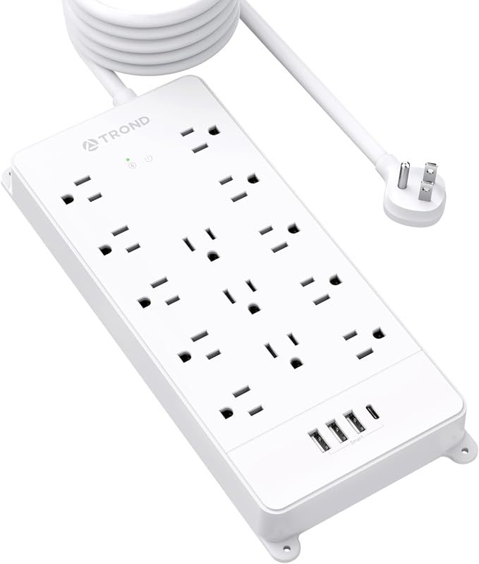 TROND Surge Protector Power Strip 15 ft Cord by TRONDOfficial