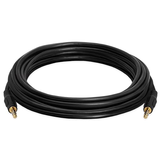 Cmple - 12 ft 3.5mm Aux Audio Cable, Male to Male, Compatible by Cmple