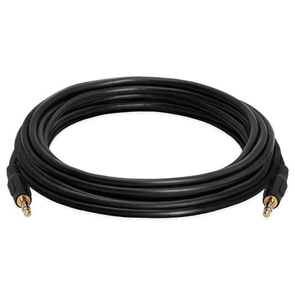 Cmple - 12 ft 3.5mm Aux Audio Cable, Male to Male, Compatible by Cmple