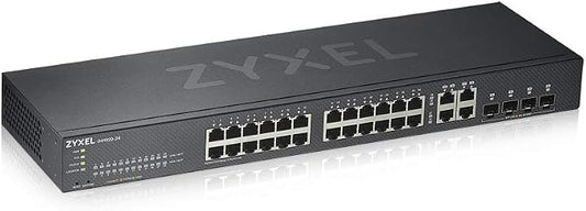 Zyxel 24 Port Ethernet Switch | Smart Managed Gigabit Network Switch | 24x GbE by ZYXELNETWORKS