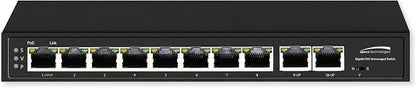 Speco P8S10G 10-Port Gigabit Network Switch by Speco+Technologies